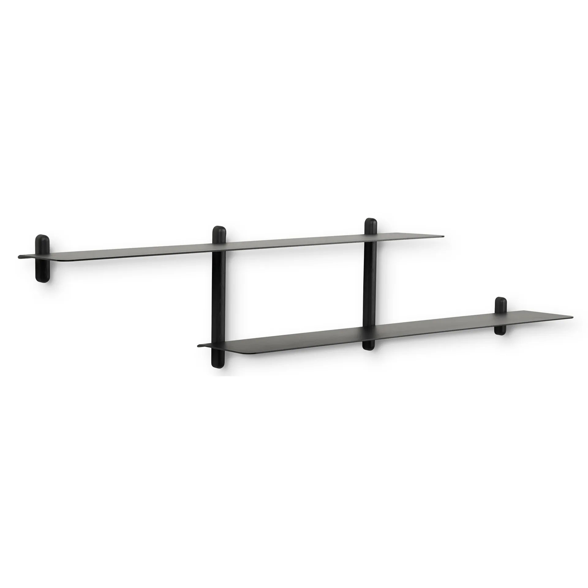 Repisa Nivo H, Ceniza teñida de negro-negro Gejst