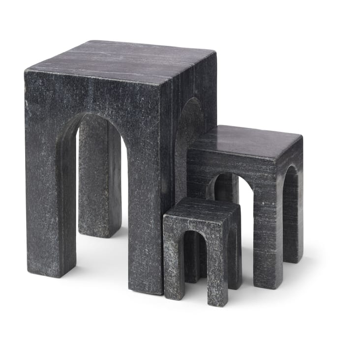 Sujetalibros Arkis 3 piezas, negro Gejst