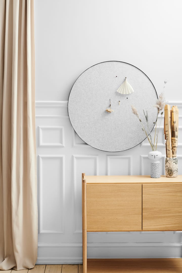 Tablero de notas Retell pinboard Ø80 cm, gris claro Gejst
