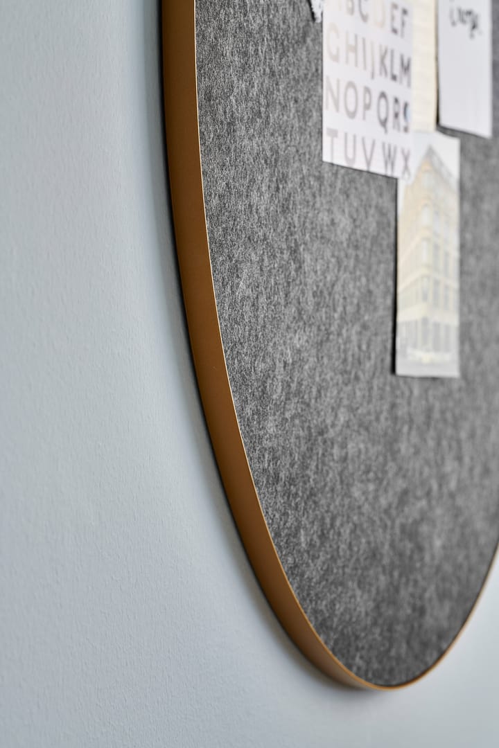 Tablero de notas Retell pinboard Ø80 cm, negro-latón Gejst