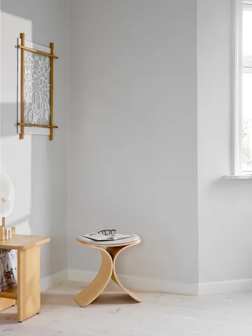 Taburete Luno 48×28×72 cm - Roble-beige textil - Gejst