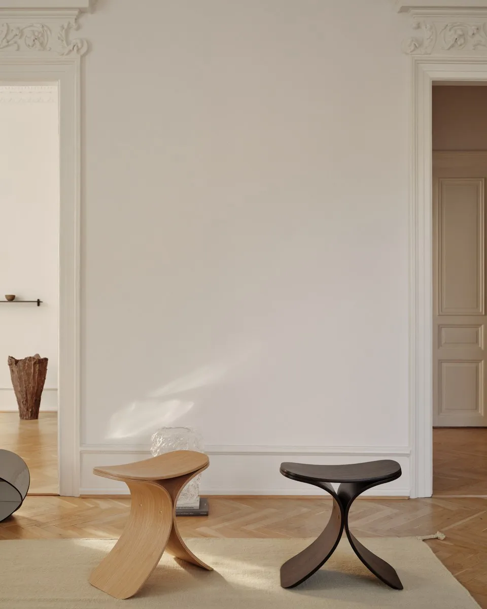 Taburete Luno 48×28×72 cm, Roble Gejst