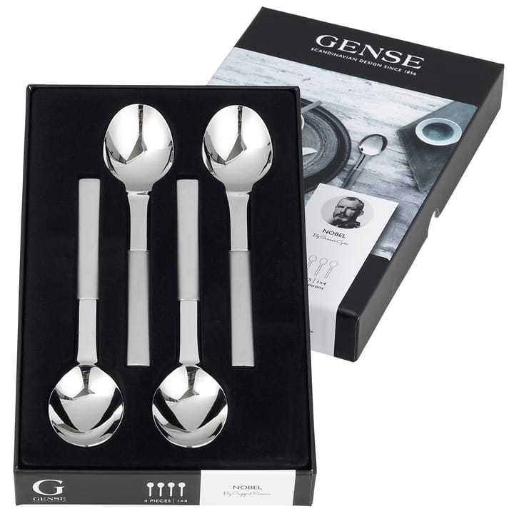4 Cucharas de postre y entrante Nobel, 4 piezas Gense