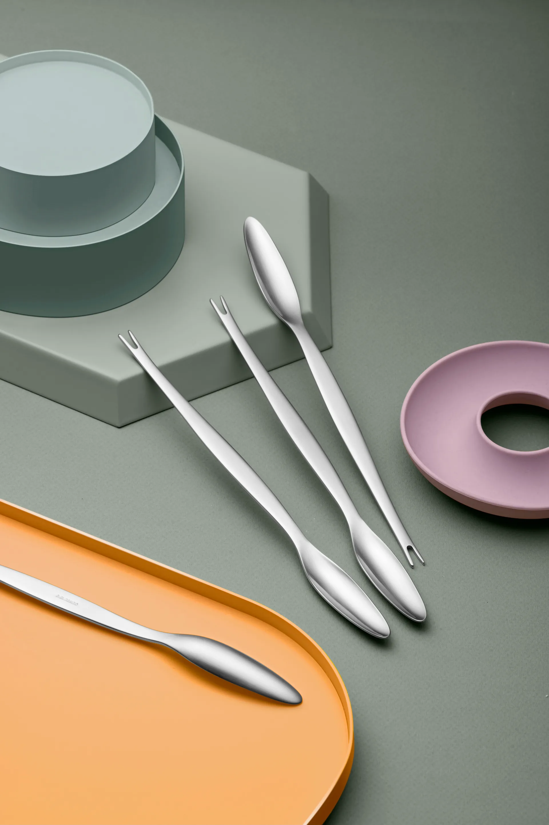 4 Tenedores de langosta Focus Steel, acero inoxidable 4 piezas Gense