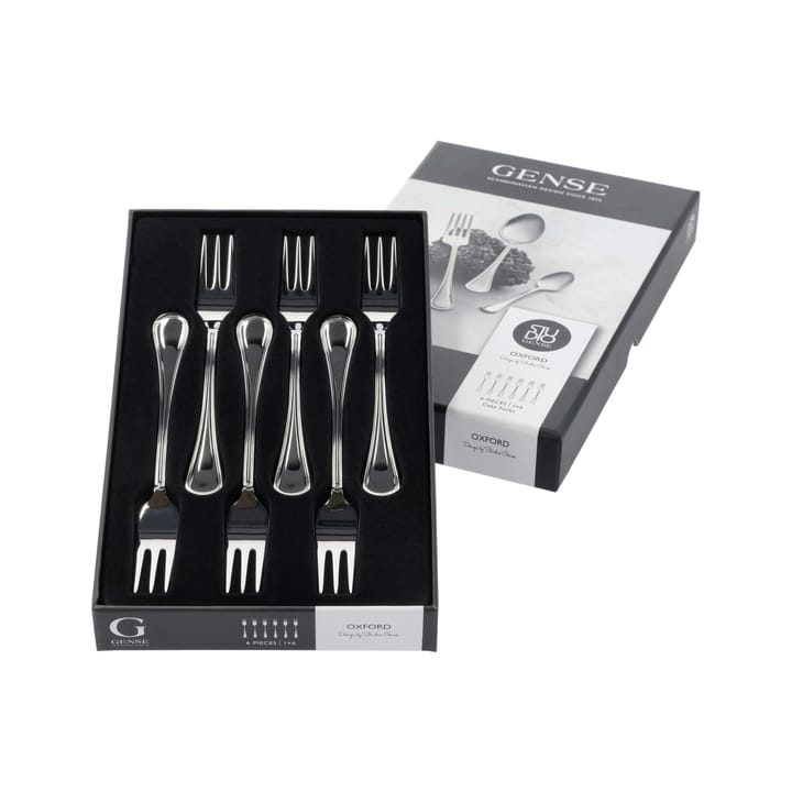 6 Tenedors para tarta Oxford, acero inoxidable Gense