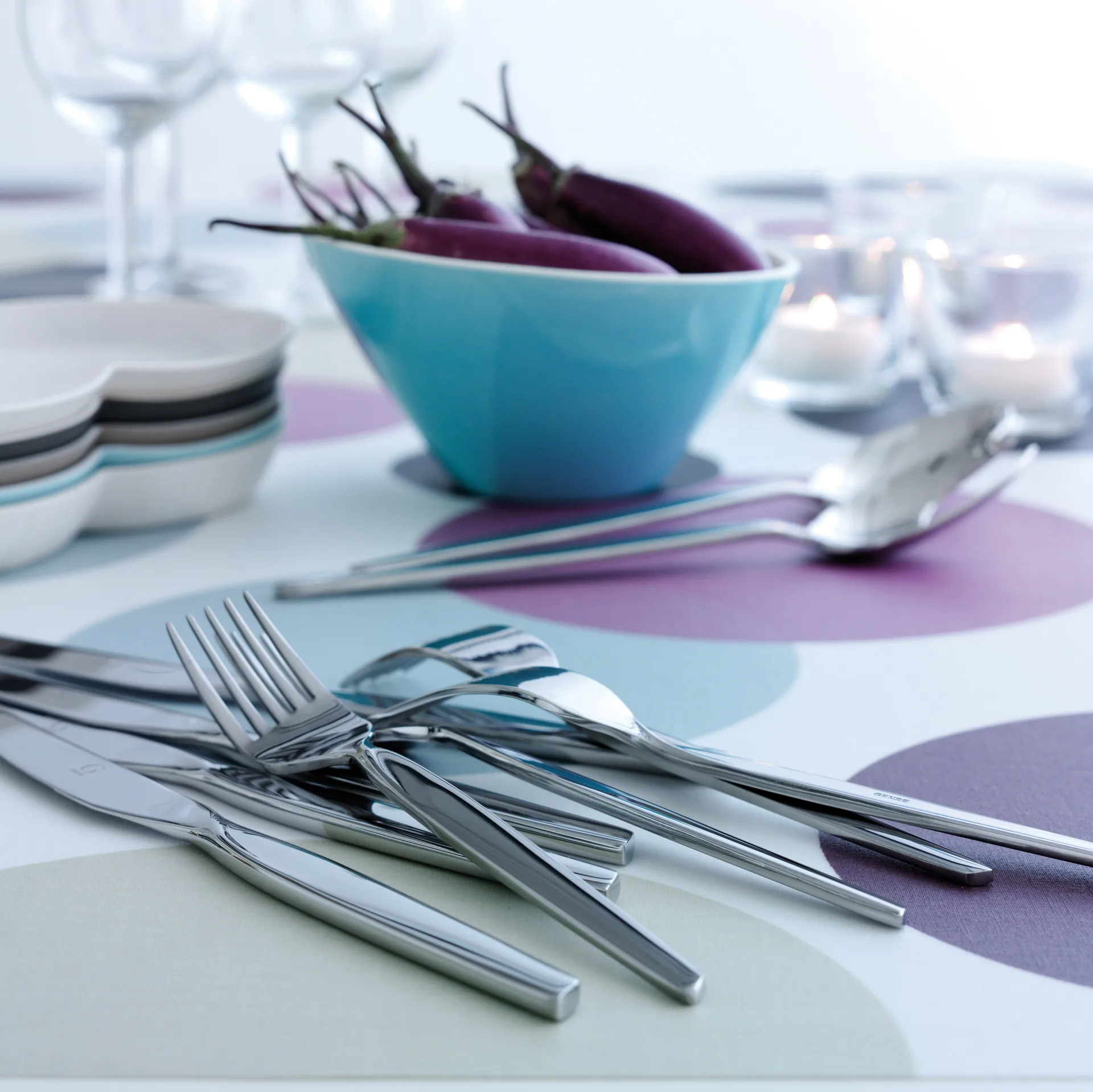 Cubertería Twist 16 piezas, acero inoxidable 16 piezas Gense