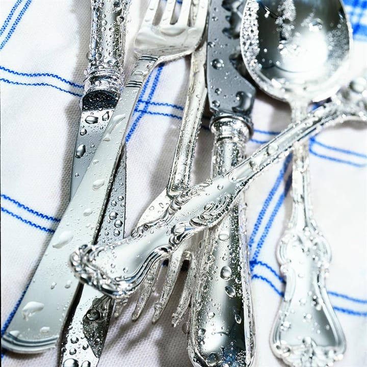 Cubiertos de plata Rosenholm, tenedor de comida Gense