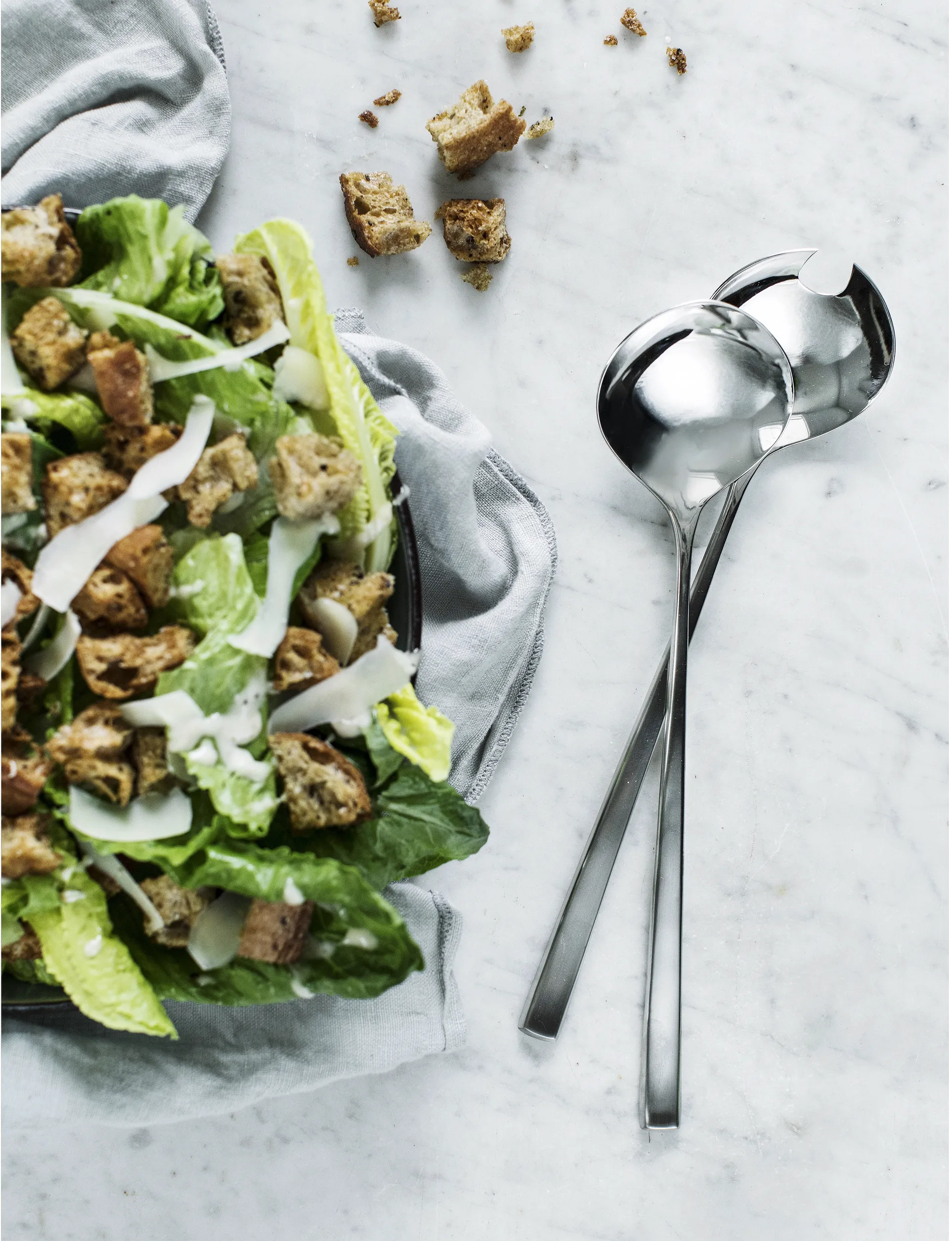 Cubiertos para ensalada Fuga, Acero inoxidable Gense