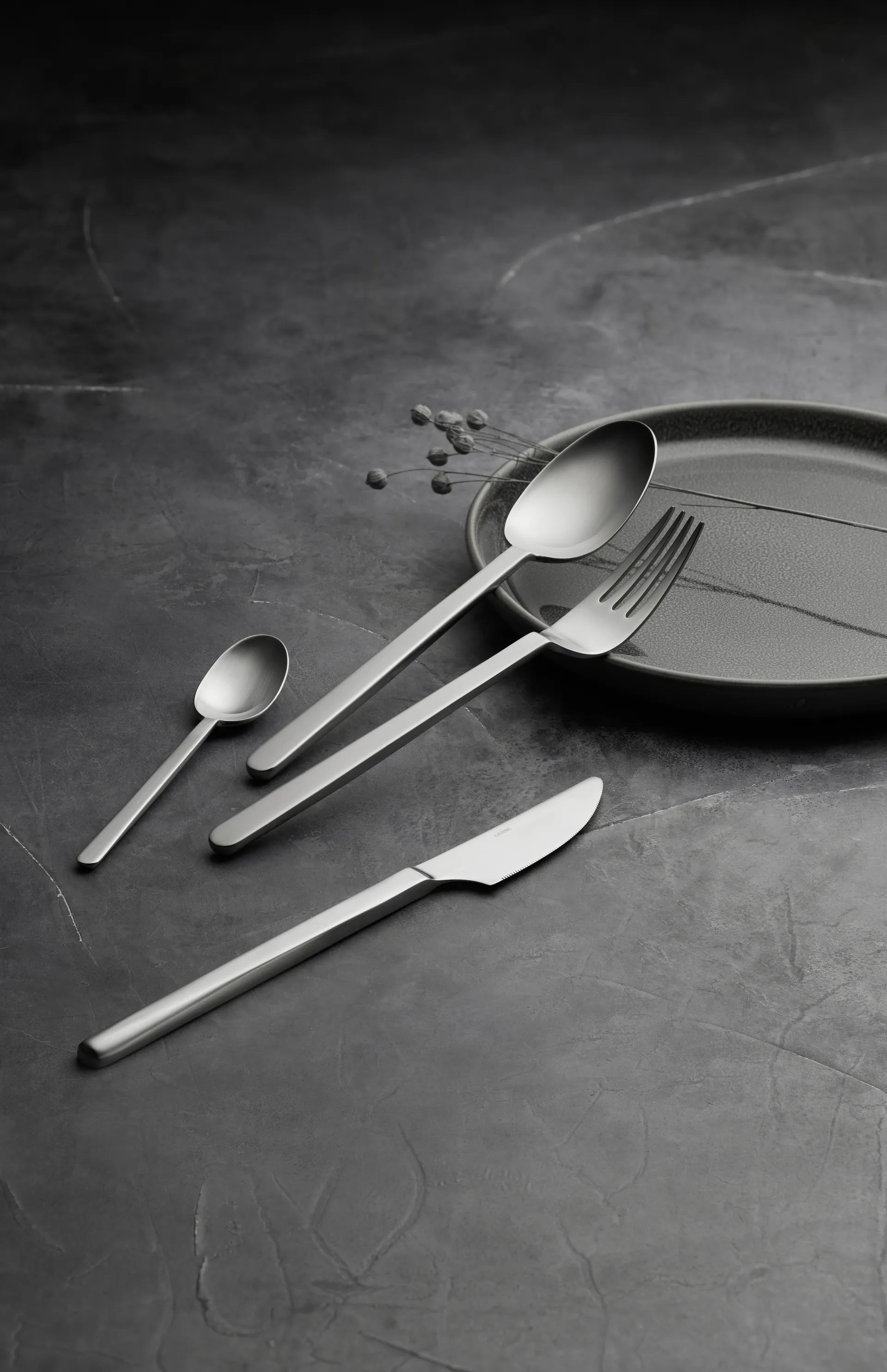 Cuchara de café Norm, Acero inoxidable mate Gense