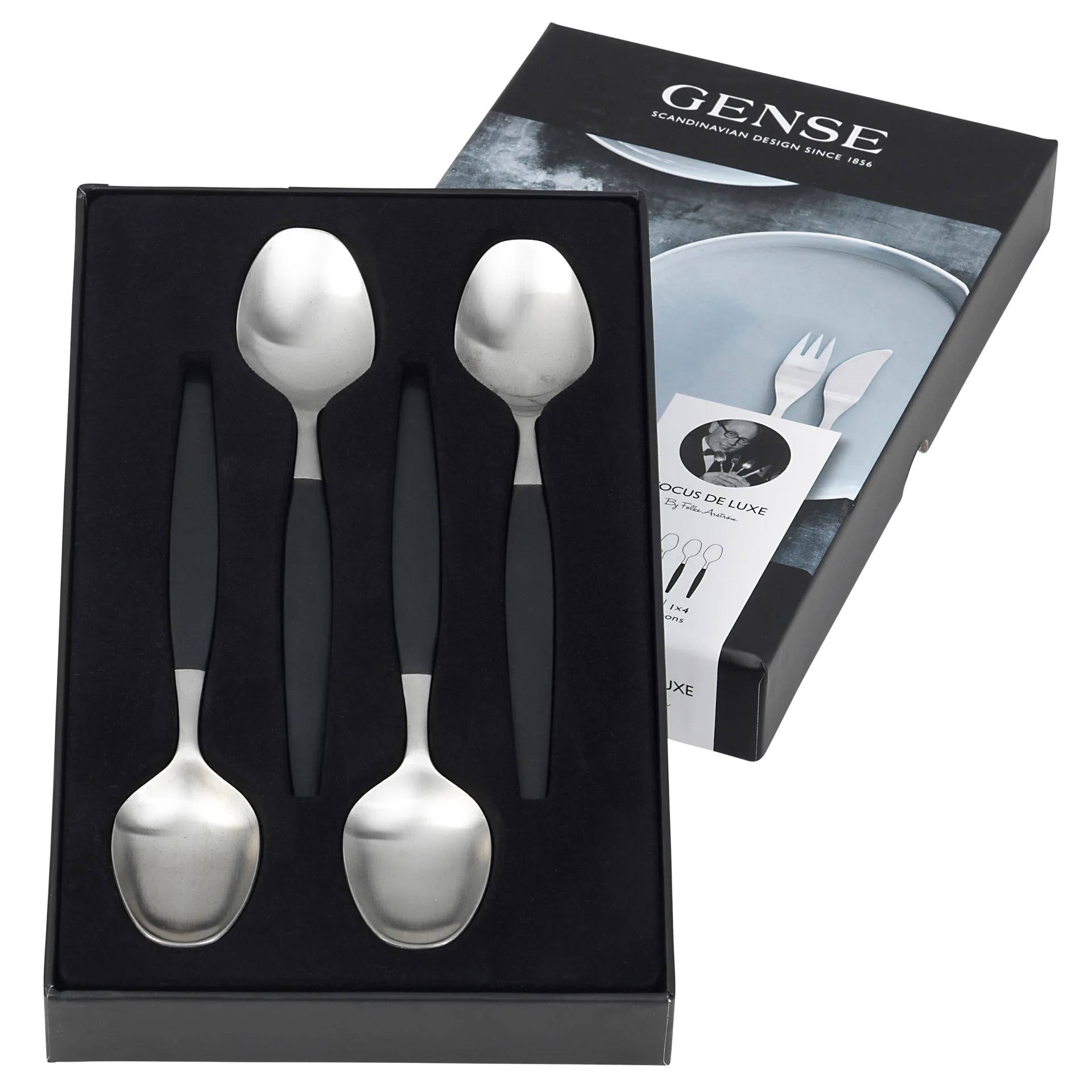 Cucharas de postre Focus de Luxe, set de 4 Gense