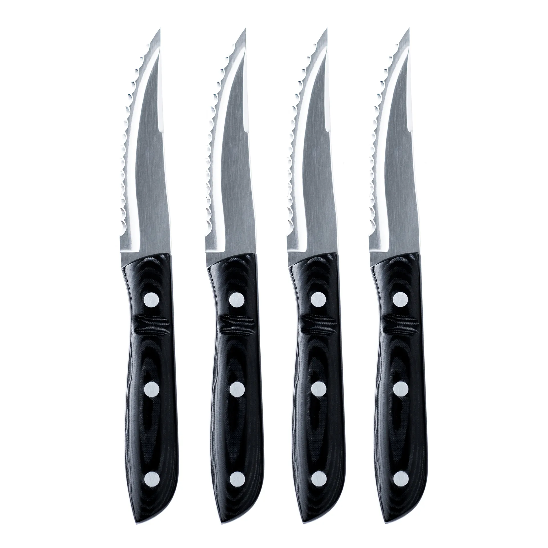 Cuchillo de carne Old Farmer XL Micarta, set de 4 Gense