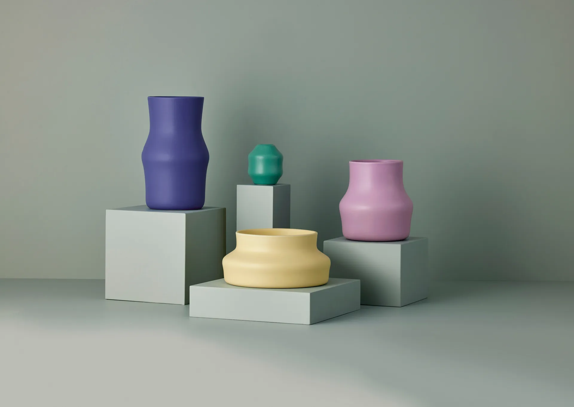 Jarrón Dorotea 17x28 cm, Iris blue Gense