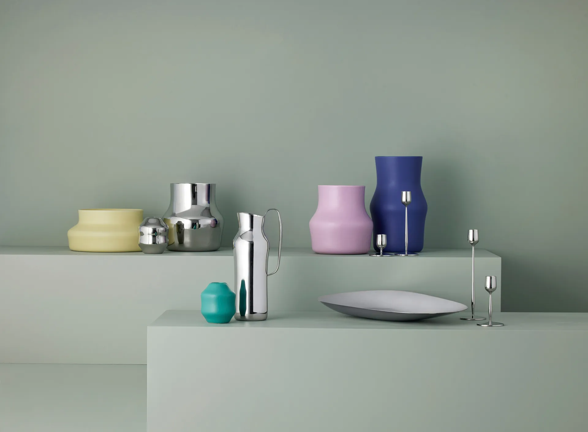 Jarrón Dorotea 9x10 cm, Acero brillante Gense