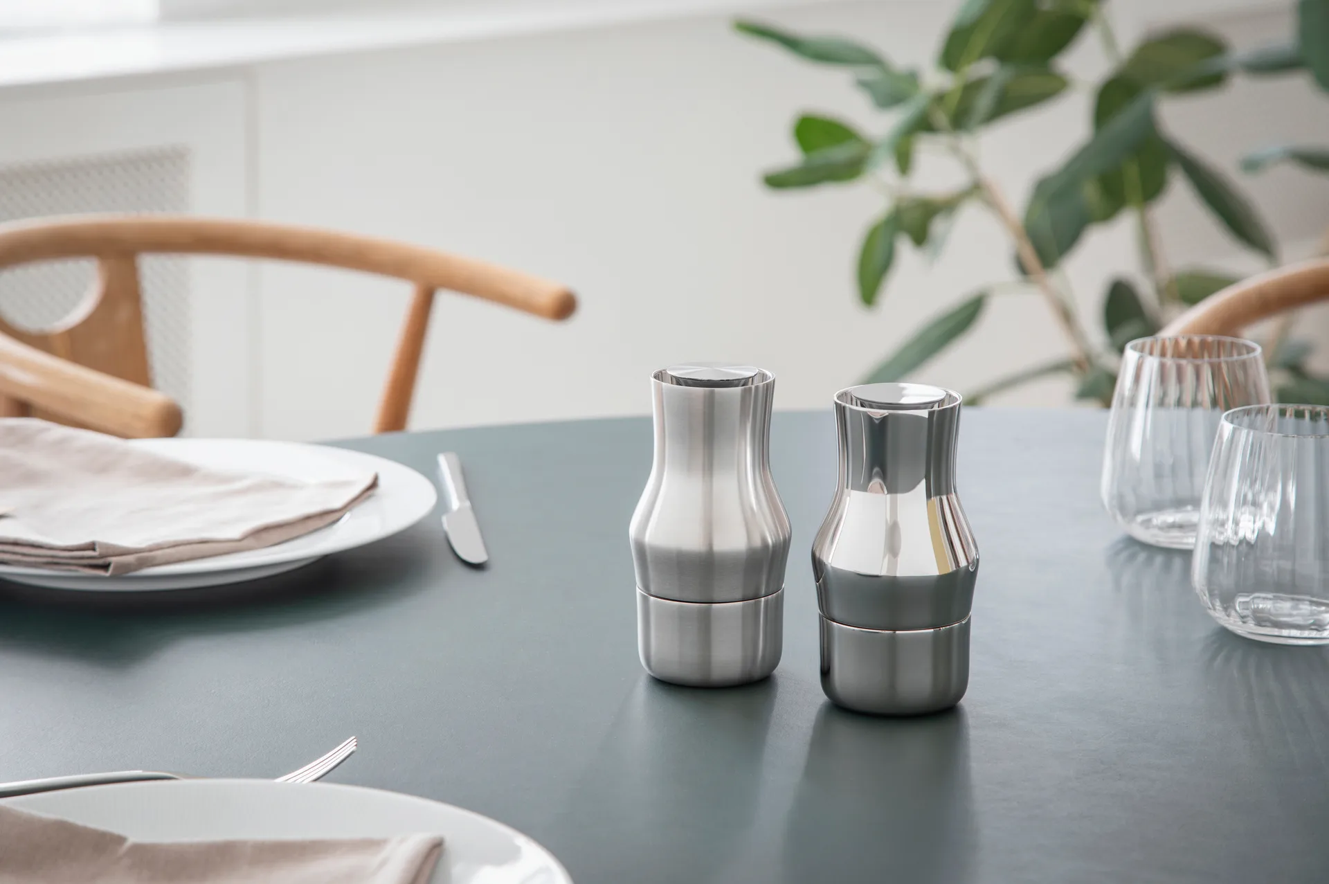 Molinillo de especias Dorotea 14 cm, Acero mate Gense