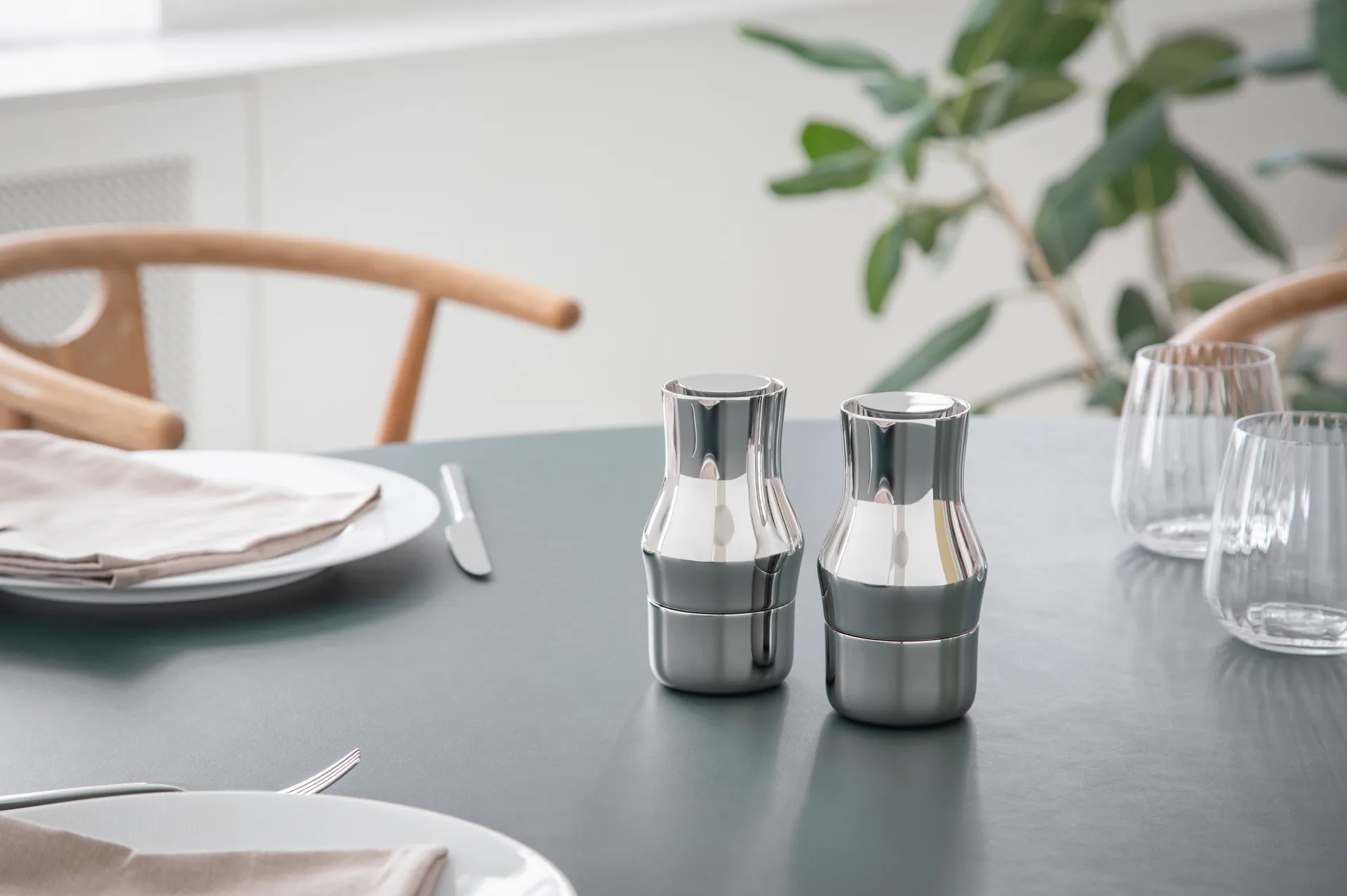 Molinillo de especias Dorotea 14 cm, Acero pulido Gense