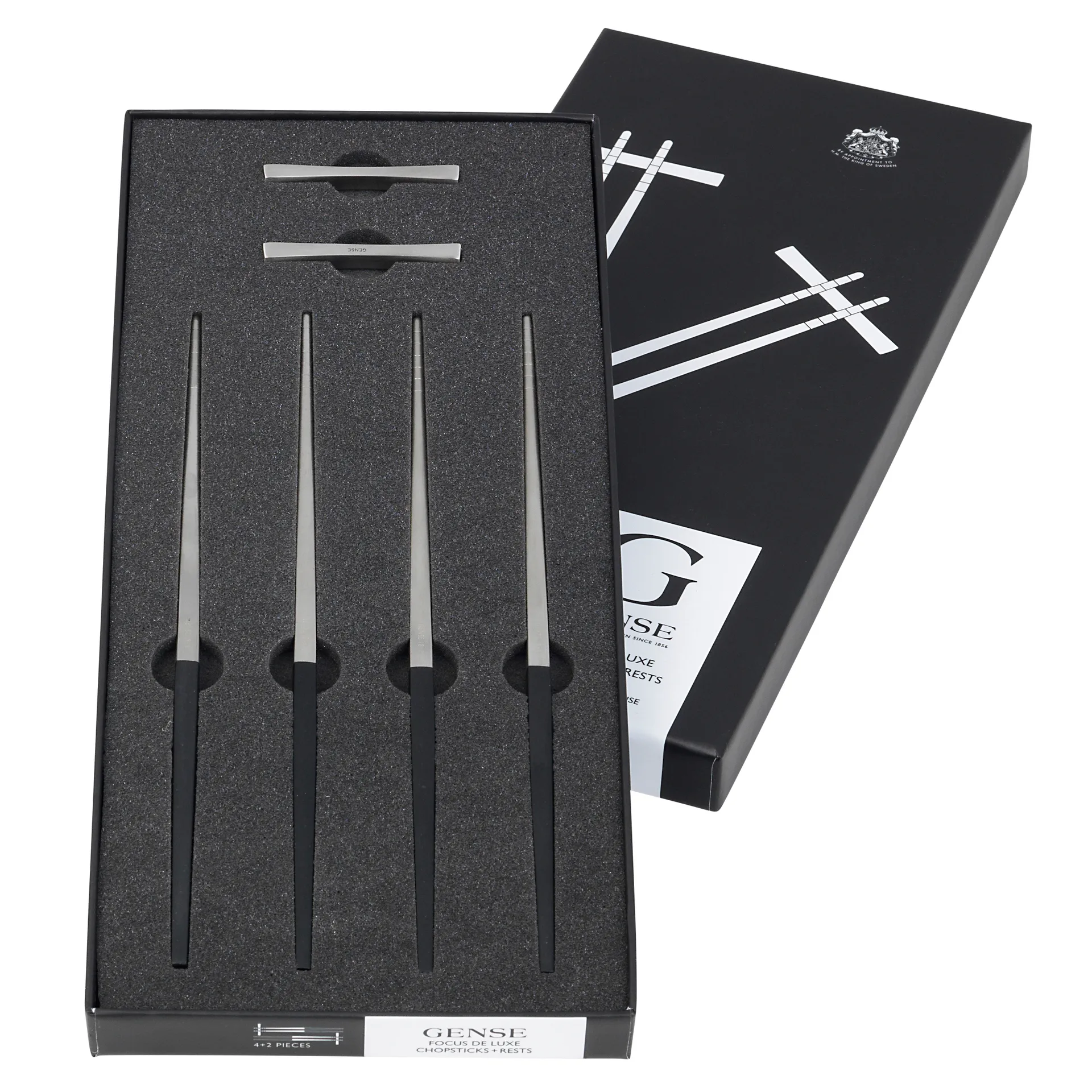 Palillos Focus de Luxe 4+2, acero inoxidable Gense