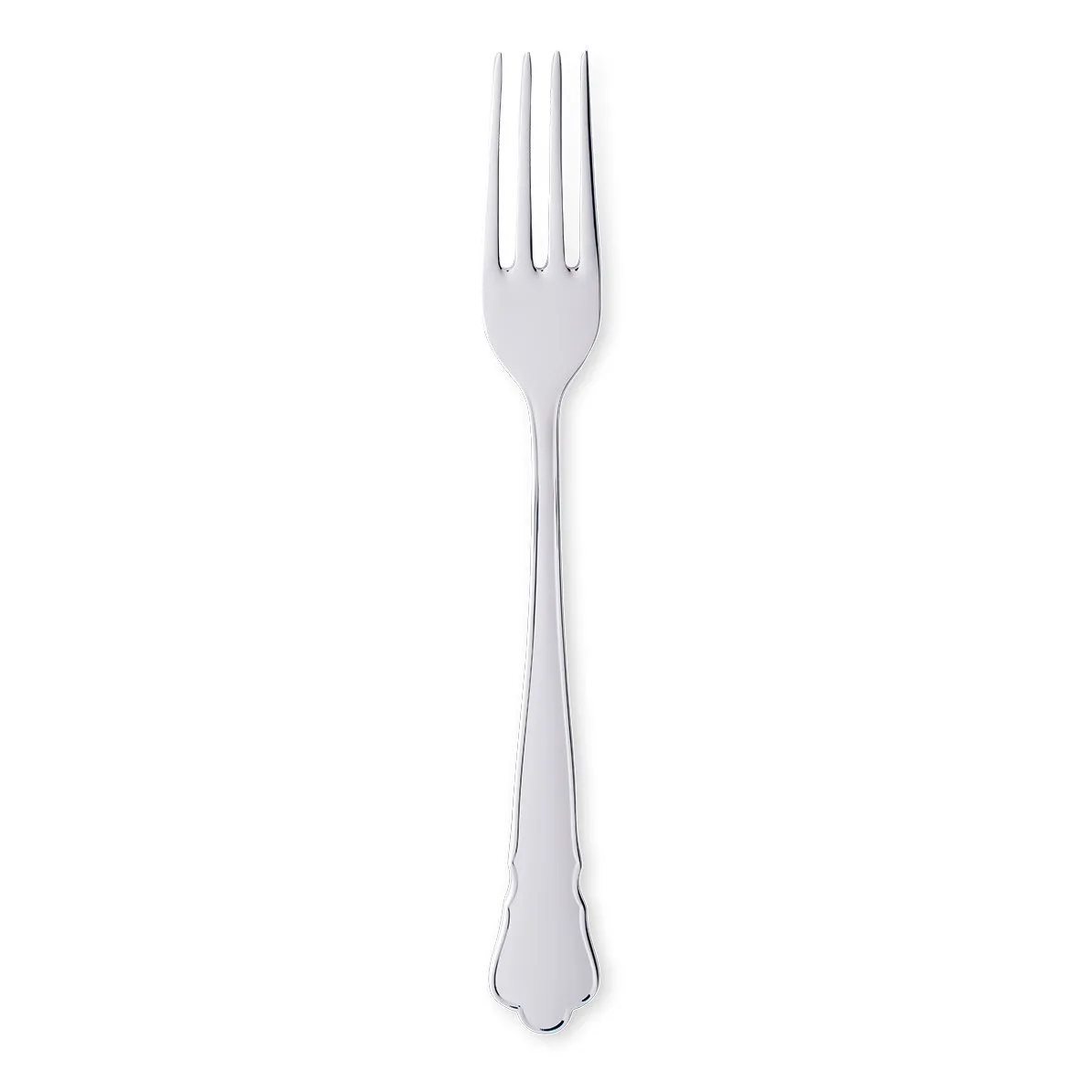 Tenedor de comida Chippendale plata, 20,1 cm Gense