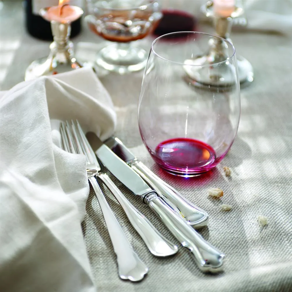 Tenedor de comida Chippendale plata, 20,1 cm Gense