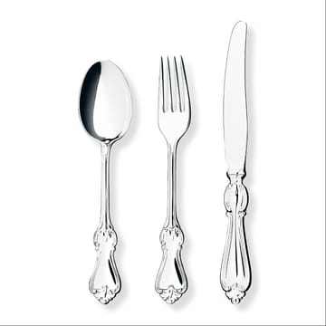Tenedor de comida Olga plata - 20,8 cm - Gense