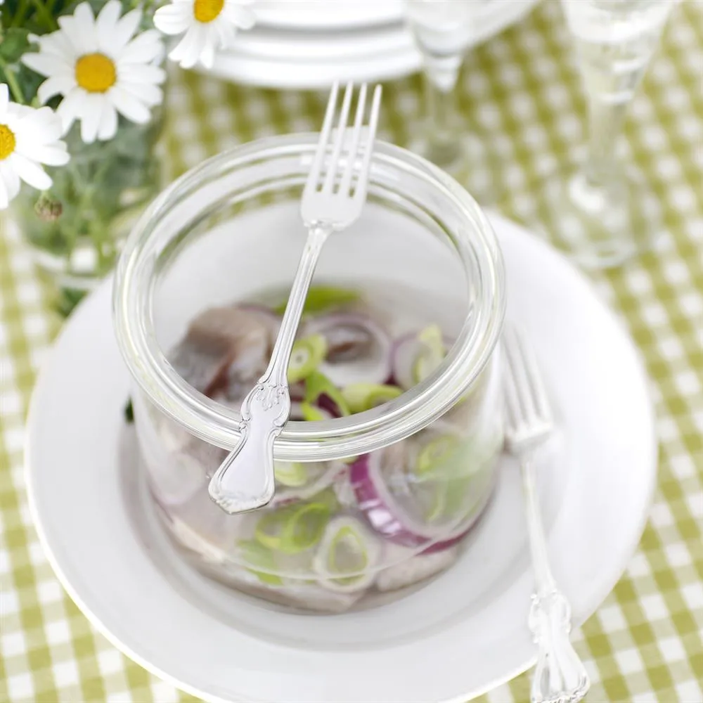 Tenedor de mesa Olga plata nueva, 17,8 cm Gense