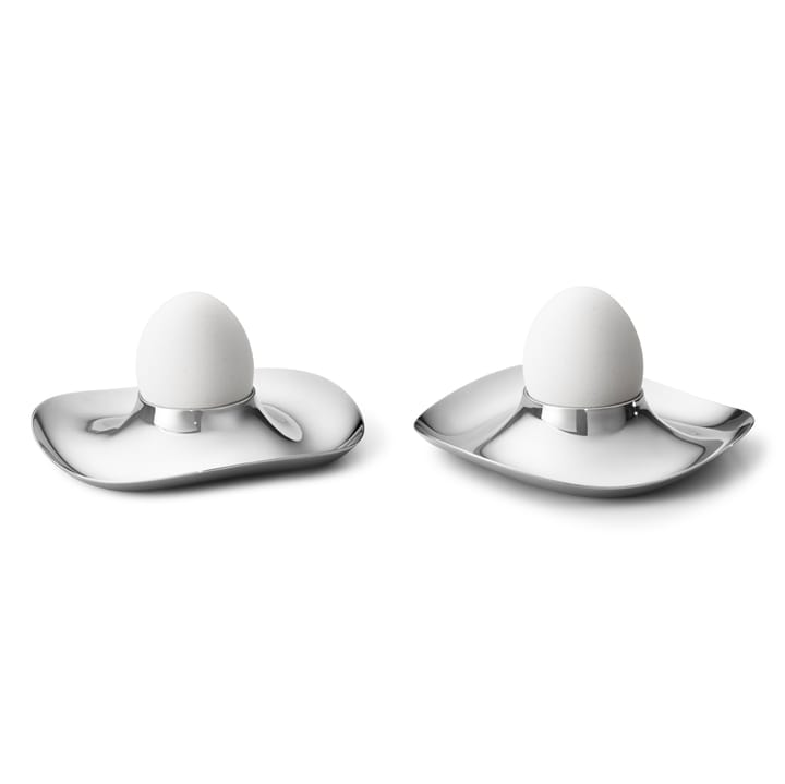 2 Hueveras Cobra, Acero inoxidable Georg Jensen