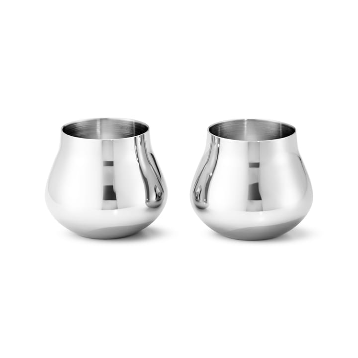 2 Vasos de chupito 8 cl Sky - Acero inoxidable - Georg Jensen