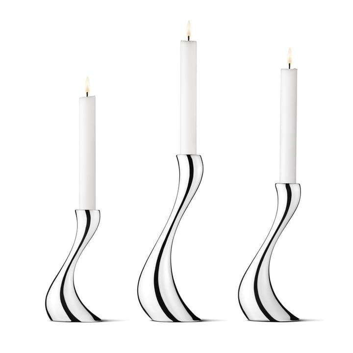 3 Candelabros Cobra - acero inoxidable - Georg Jensen