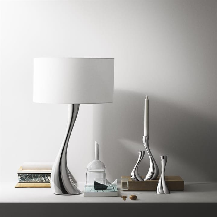3 Candelabros Cobra, acero inoxidable Georg Jensen