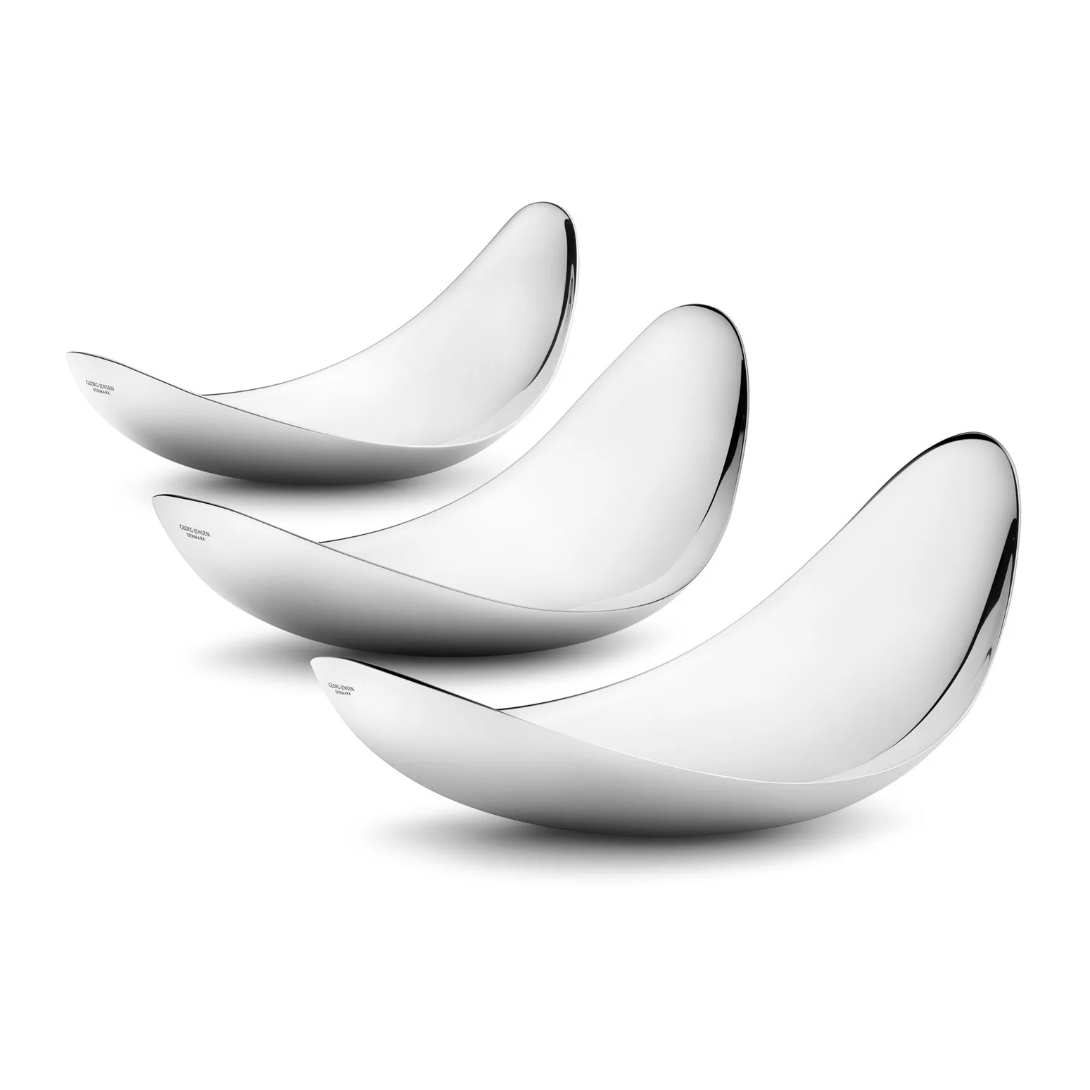 3 Fuentes de servir Leaf, set de 3 Georg Jensen