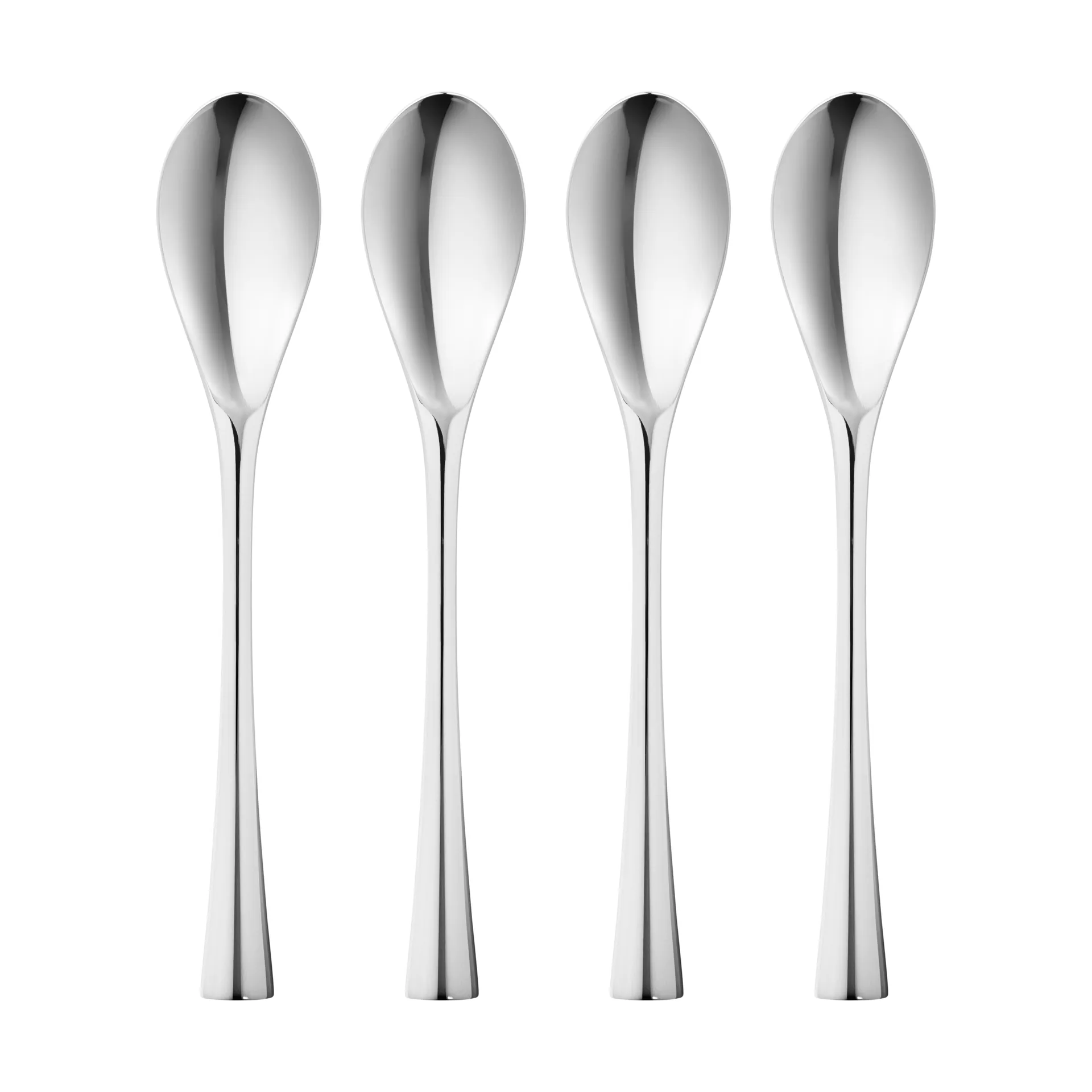 4 Cucharas de postre Cobra, Acero inoxidable Georg Jensen