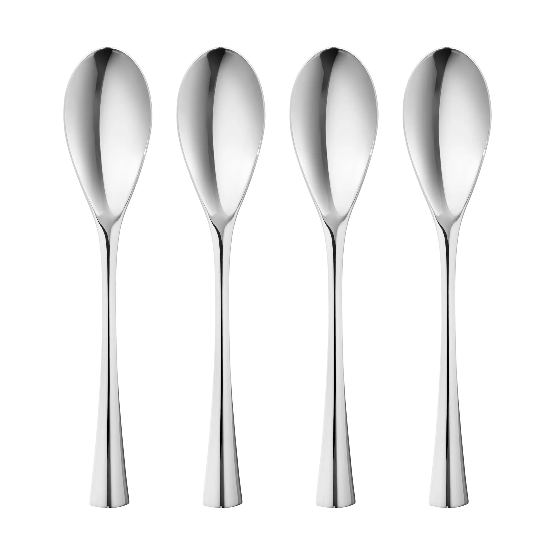 4 Cucharillas de té Cobra, Acero inoxidable Georg Jensen