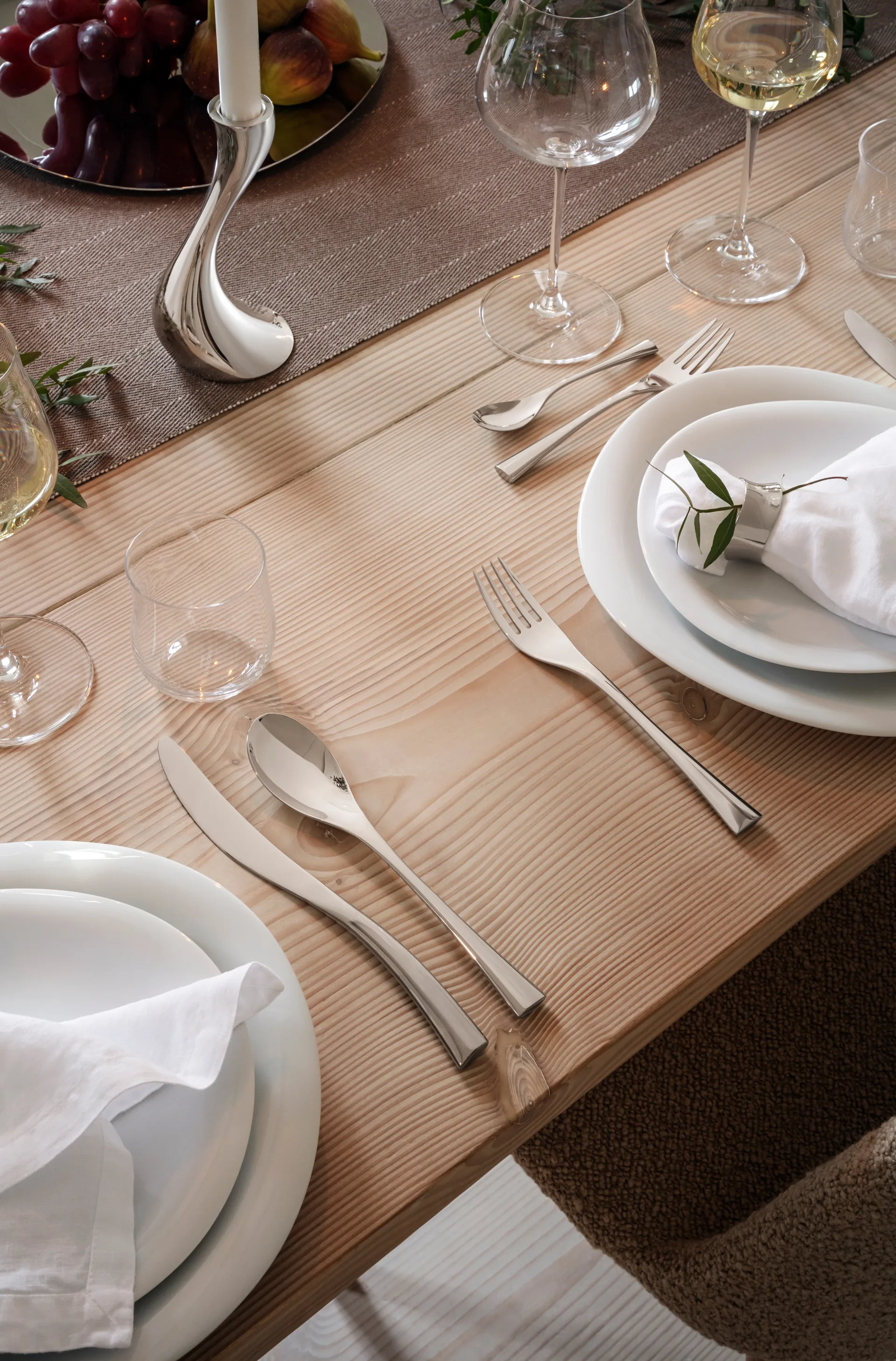 4 Cucharillas de té Cobra, Acero inoxidable Georg Jensen