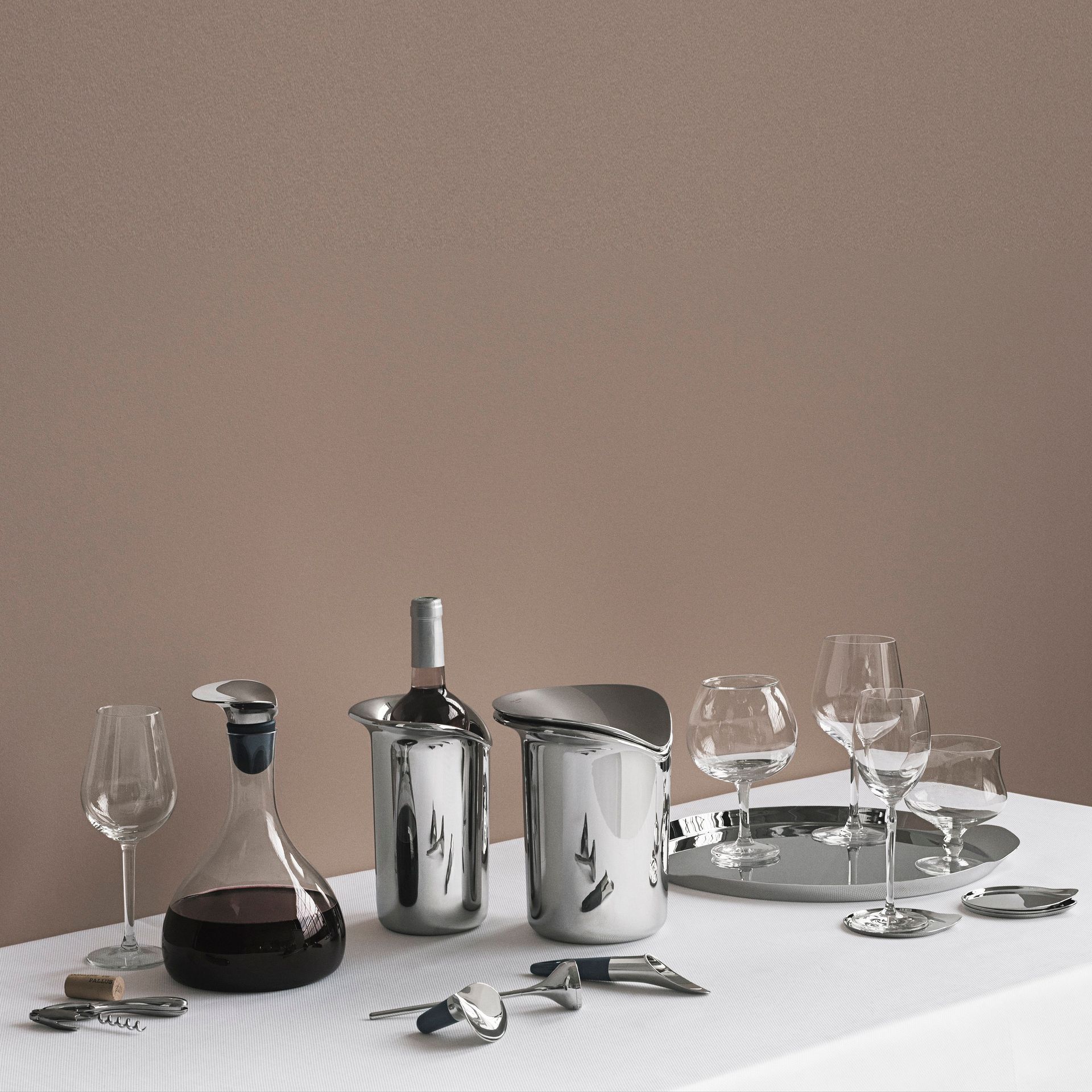 4 Posavasos Wine, Ø 9,6 cm Georg Jensen