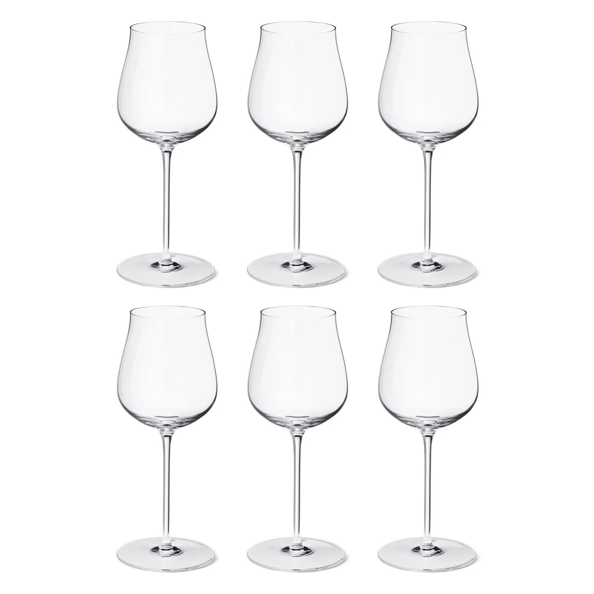 6 Copas de vino blanco Sky 35 cl, Cristalino Georg Jensen