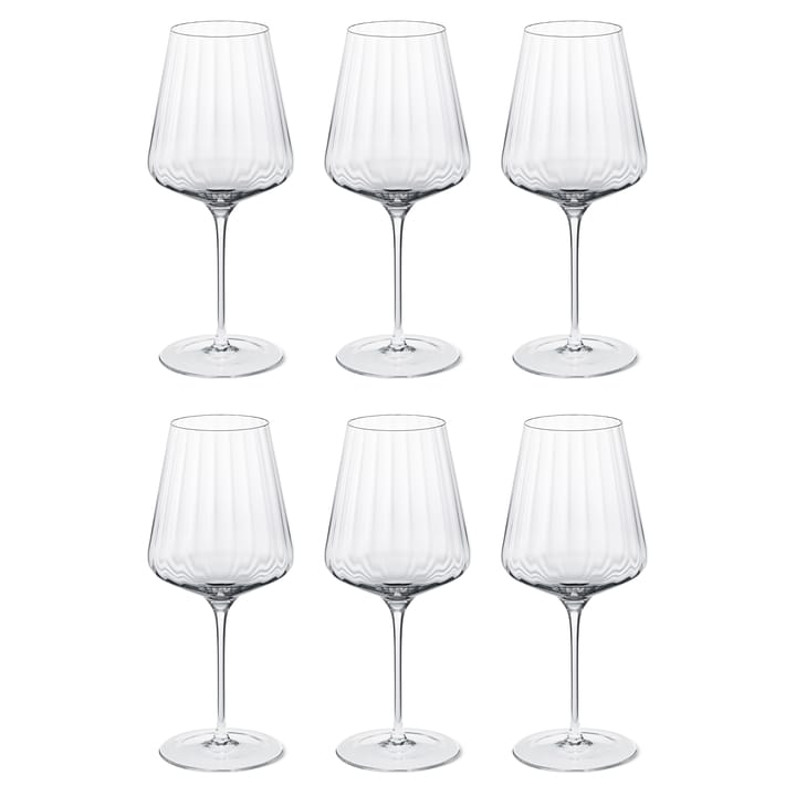6 Copas de vino tinto Bernadotte - Cristalino - Georg Jensen