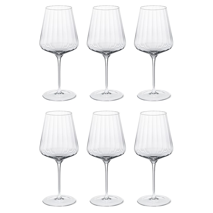 6 Copas de vino tinto Bernadotte - Cristalino - Georg Jensen