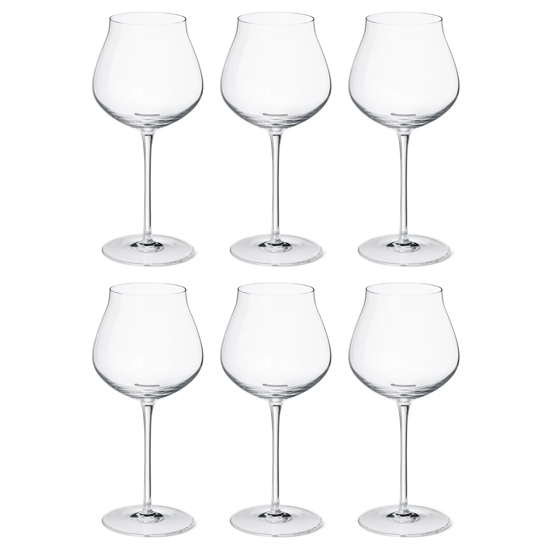 6 Copas de vino tinto Sky 50 cl, Cristalino Georg Jensen