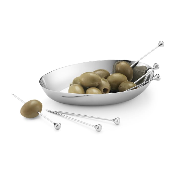 6 Palitos de cóctel Sky, acero inoxidable Georg Jensen