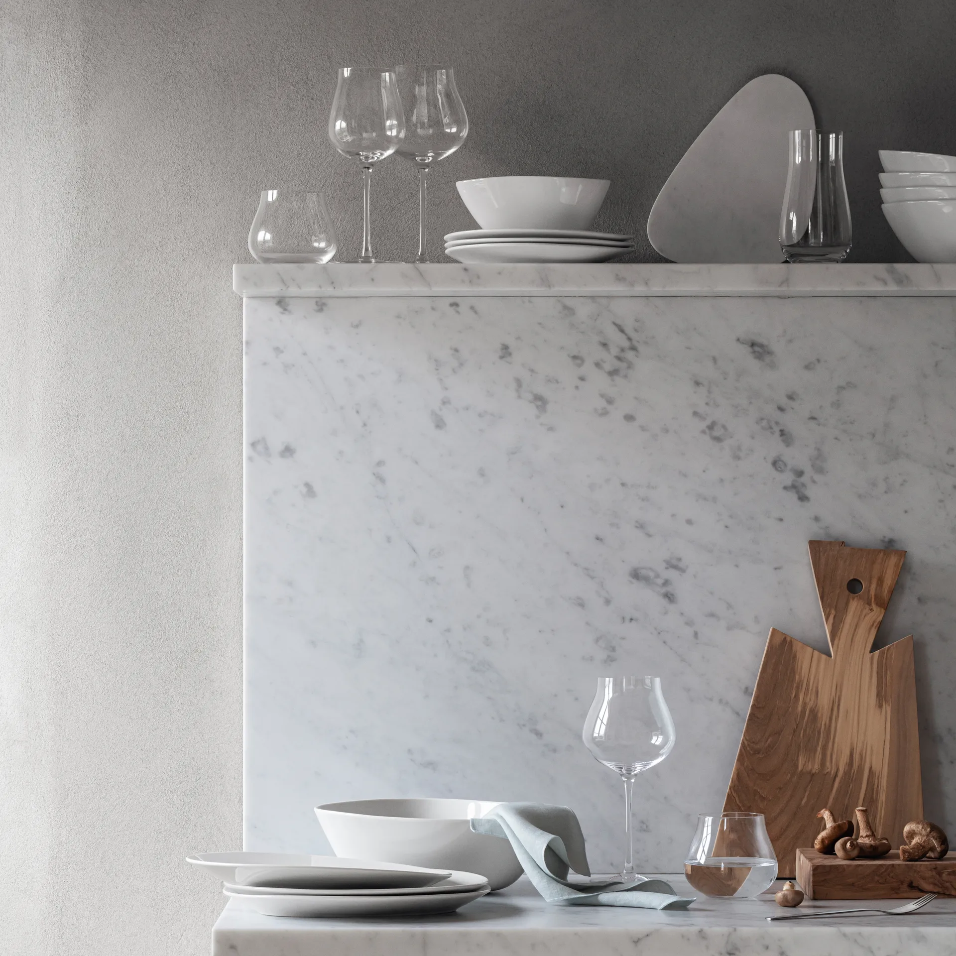 6 Vasos altos Sky 45 cl, Cristalino Georg Jensen