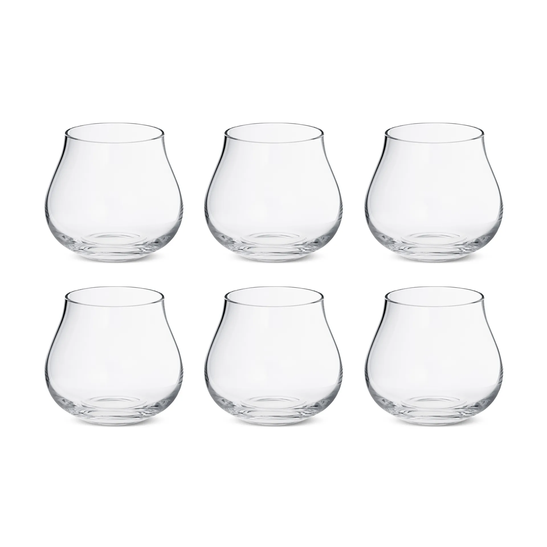6 Vasos bajos Sky 38 cl, Cristalino Georg Jensen