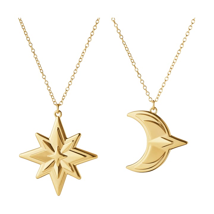 Adorno colgante de Navidad 2024, 2-pack - Chapado en oro - Georg Jensen