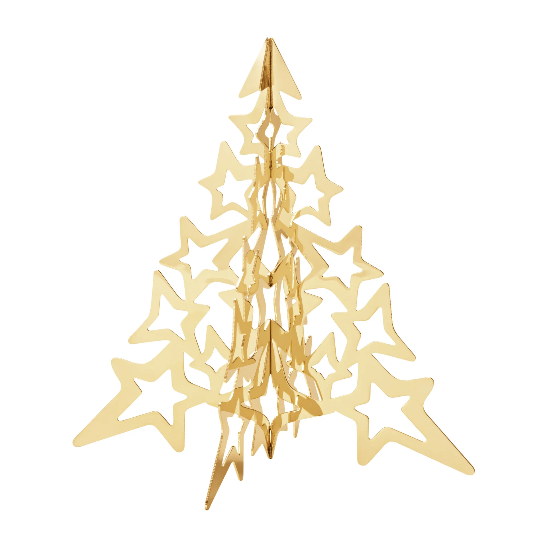 Adorno de navidad 2021 Tree Star oro, pequeño Georg Jensen
