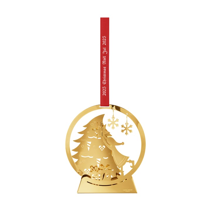 Adorno navideño 2025 bola de nieve, Latón chapado en oro Georg Jensen