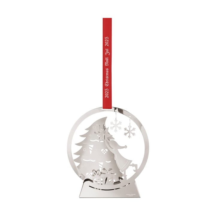 Adorno navideño 2025 bola de nieve - Latón chapado en paladio - Georg Jensen