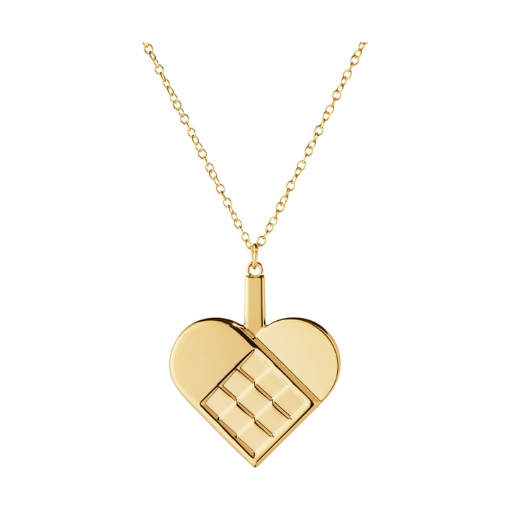 Adorno navideño 2025 corazón  - Aleación de zinc bañado en oro - Georg Jensen