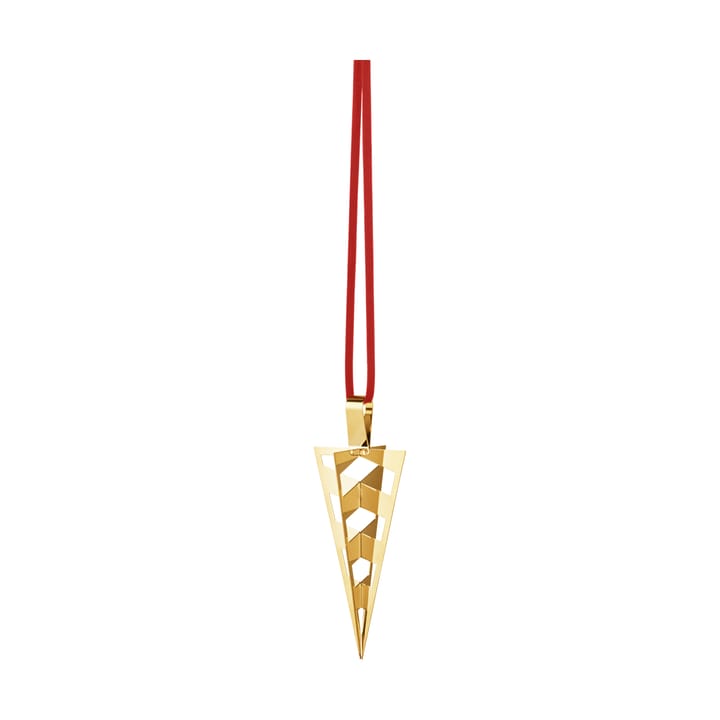 Adorno navideño cono 2025 - Latón chapado en oro - Georg Jensen