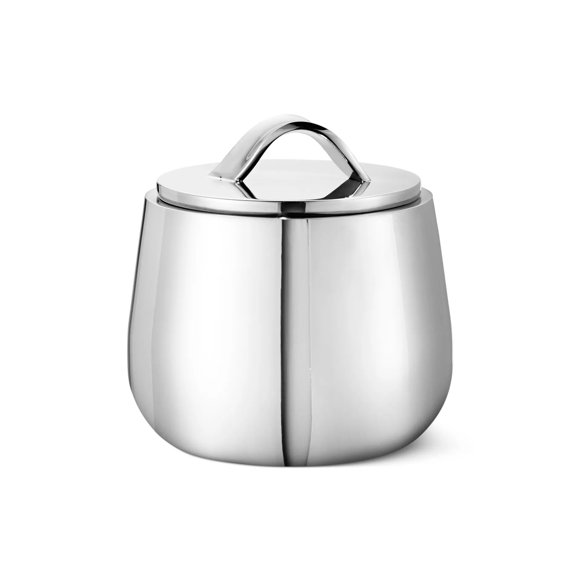 Azucarero con tapa Helix, acero inoxidable Georg Jensen