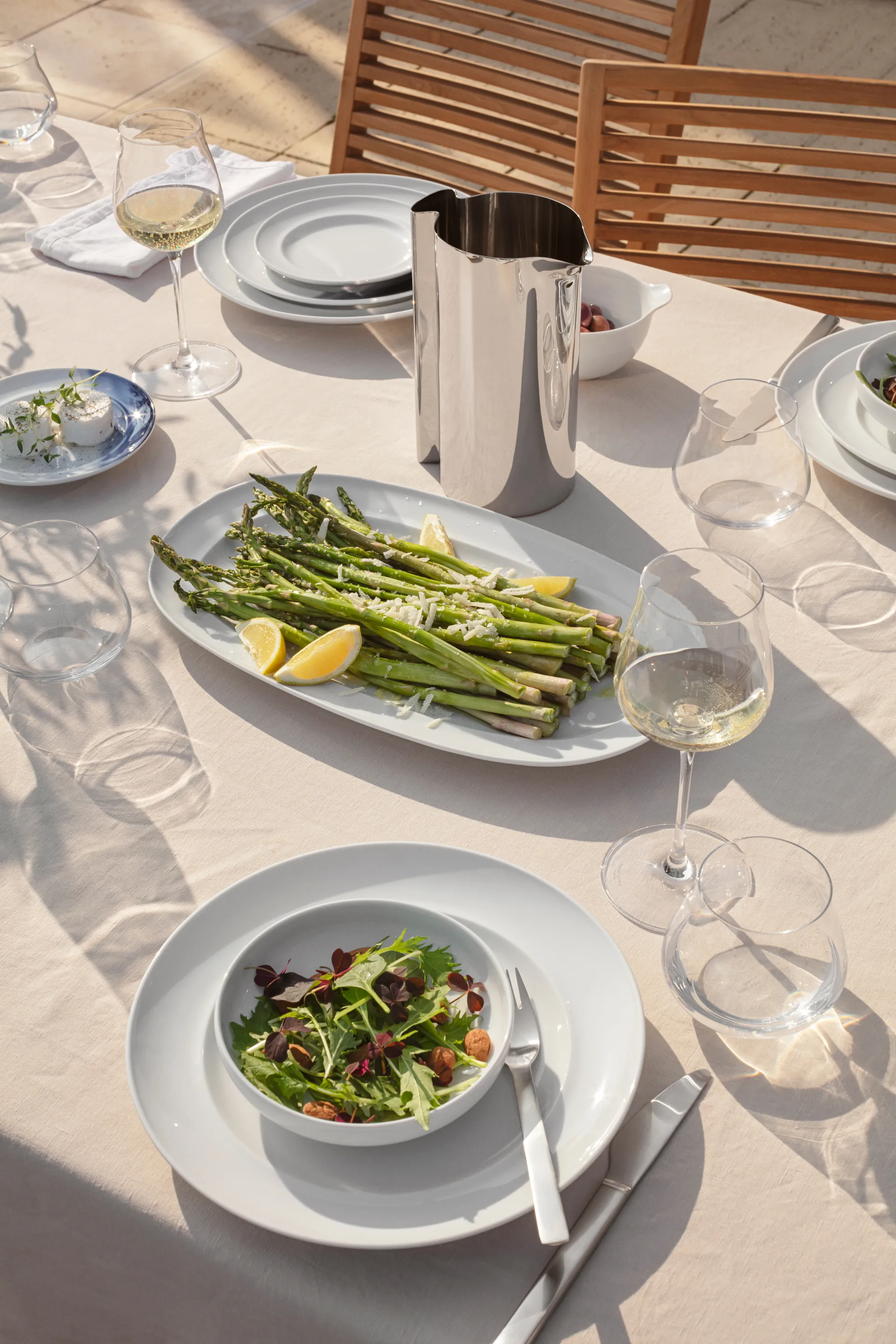 Bandeja de servir ovalada Koppel 23 cm, Blanco Georg Jensen