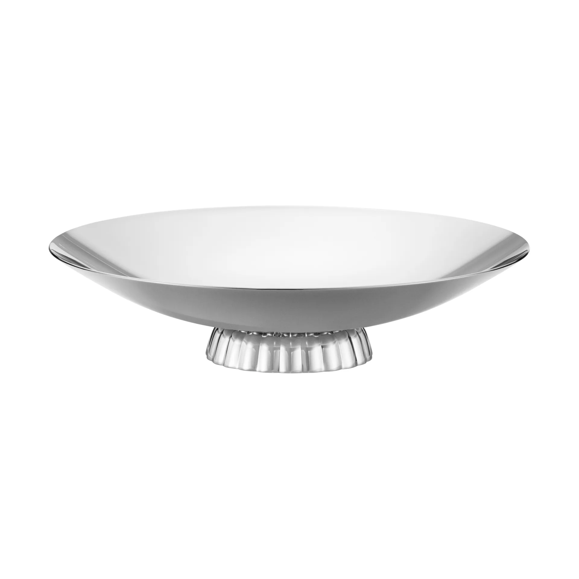 Bernadotte fuente de servir baja, Acero inoxidable, Ø28 cm Georg Jensen