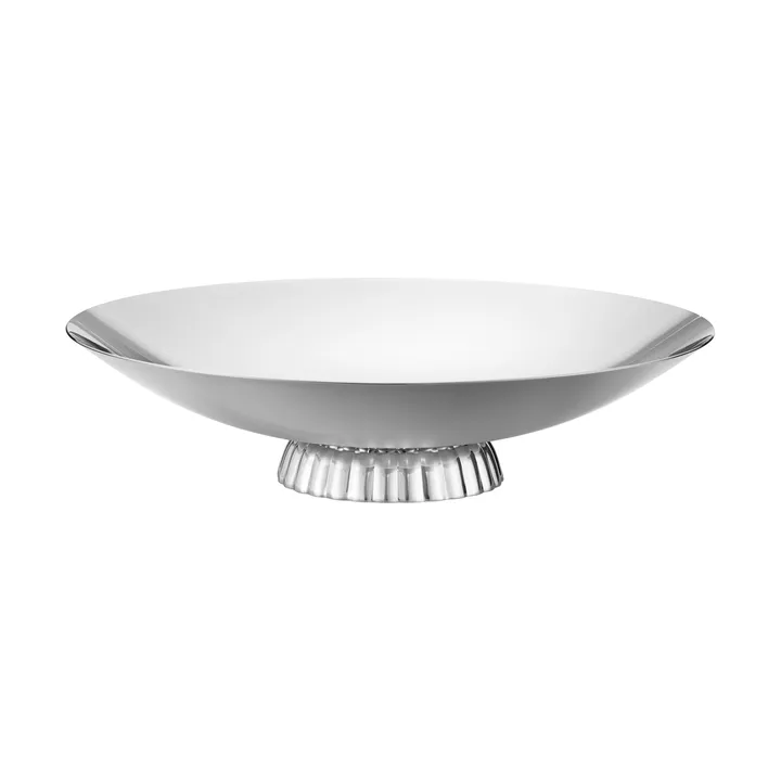 Bernadotte fuente de servir baja - Acero inoxidable, Ø34 cm - Georg Jensen